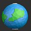 dibujos animados low poly planet 2