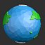 dibujos animados low poly planet 2