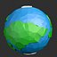 dibujos animados low poly planet 2