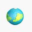 dibujos animados low poly planet 2