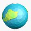 dibujos animados low poly planet 2