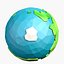 dibujos animados low poly planet 2