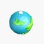 dibujos animados low poly planet 2