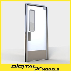 commercial kitchen door 1 3d x