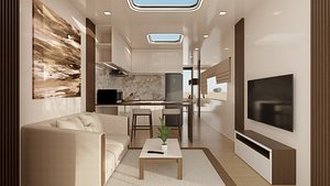 Compact home 3D model