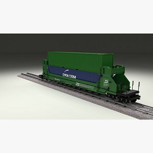obj train car containers