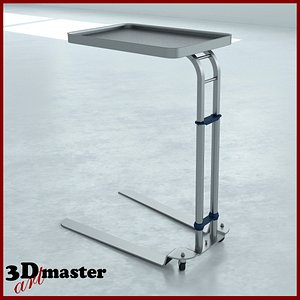 3D foot operated mayo stand
