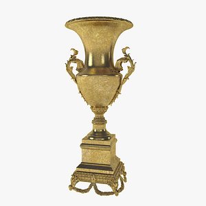 3D Golden Vase 2 model