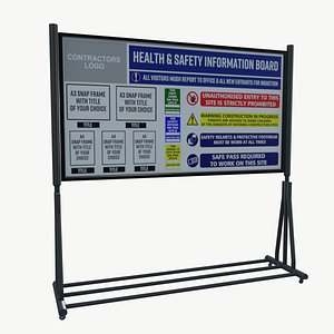White Stand Board 3D model