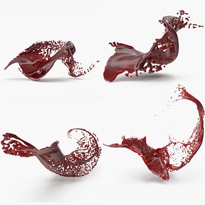3D blood splash