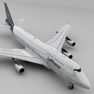 boeing 747 lufthansa l801 3D