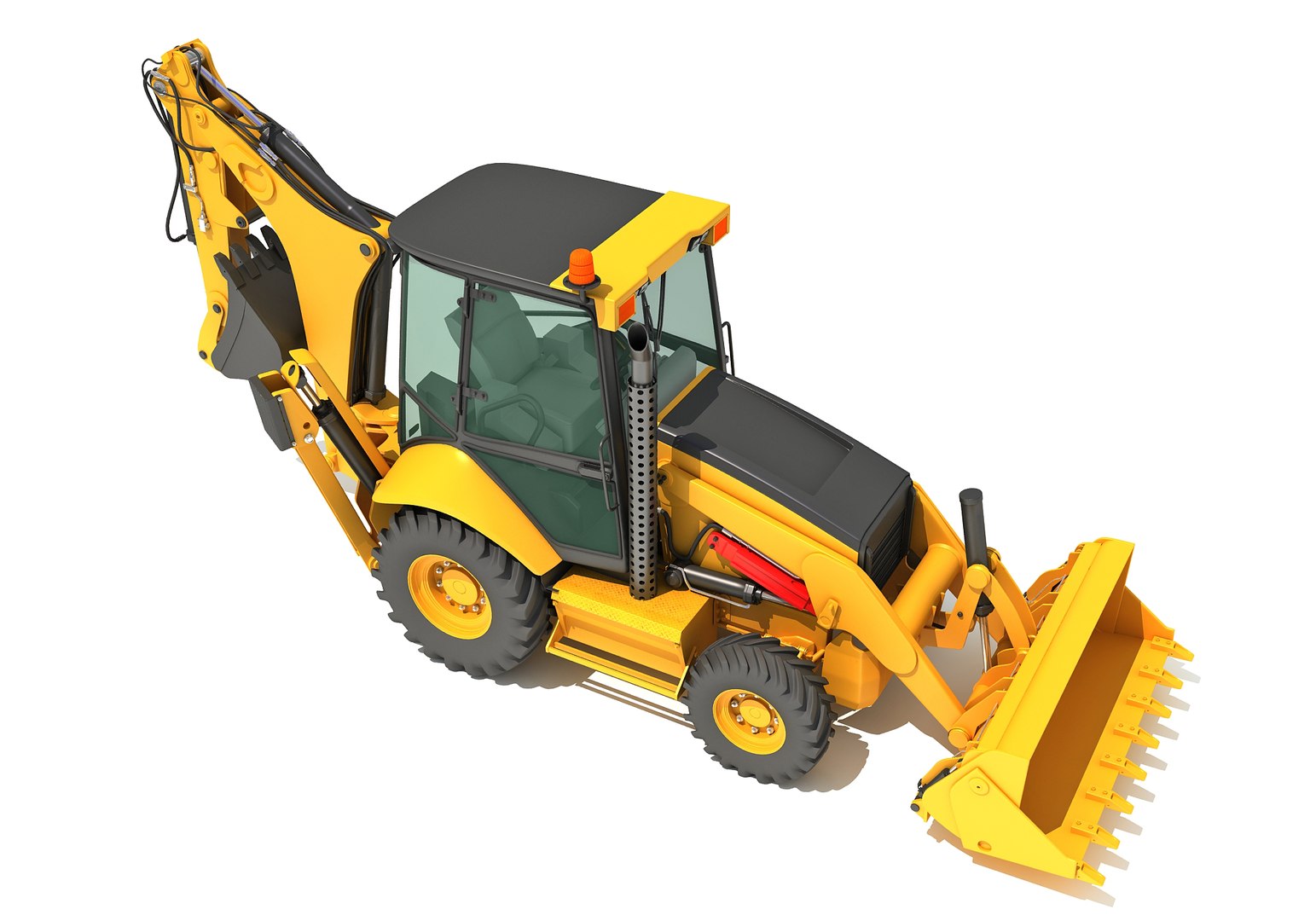 3D backhoe loader - TurboSquid 1399896