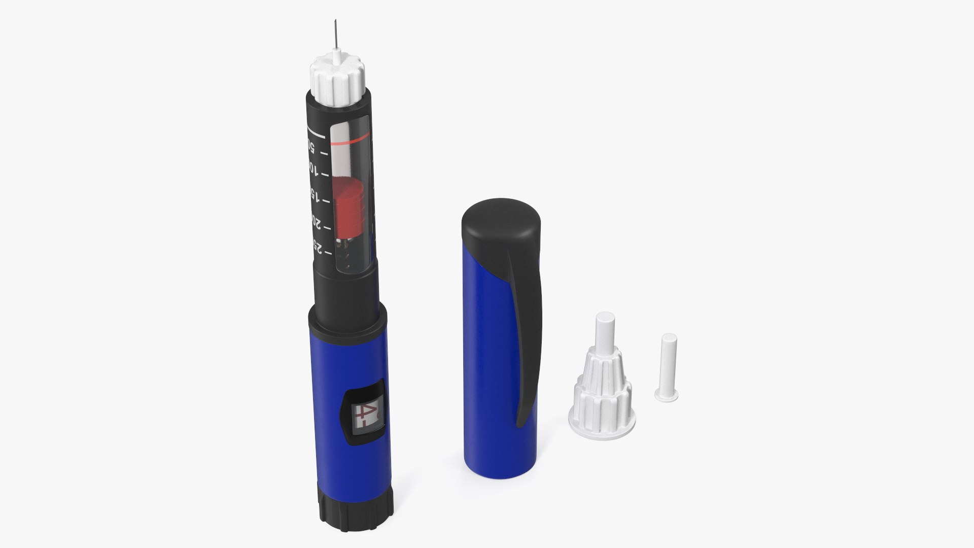 3D model Smart Insulin Pen 250ml Blue - TurboSquid 2089600