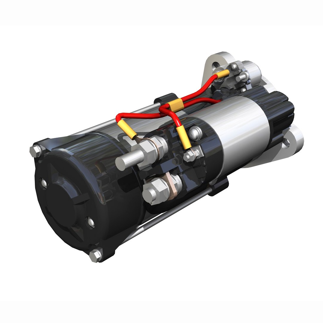 Starter Motor 3d Model