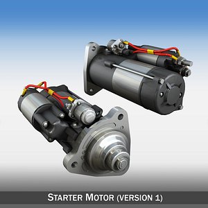 starter motor 3d model