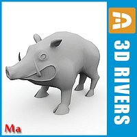 Wild boar v1 by 3DRivers