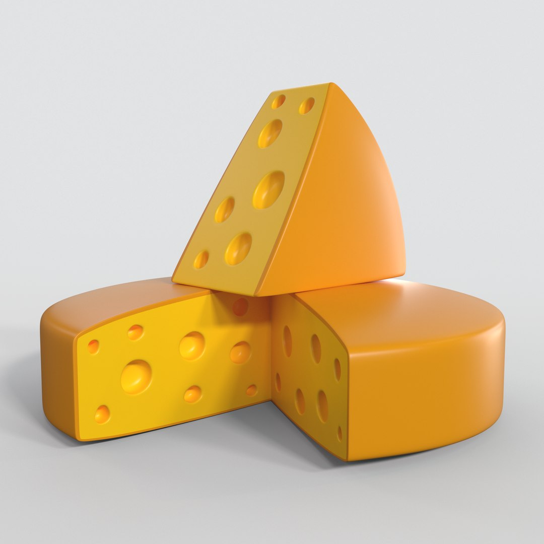 3D Cheese Model - TurboSquid 1553160