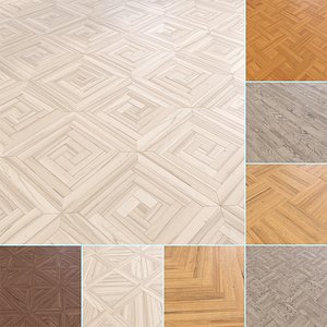 Parquet - Laminate - Wooden floor 8 in 1 3D