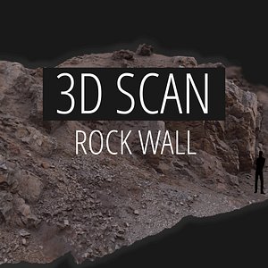 3d scan Rock wall