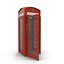max british red telephone box