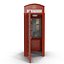 max british red telephone box
