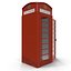max british red telephone box