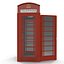 max british red telephone box