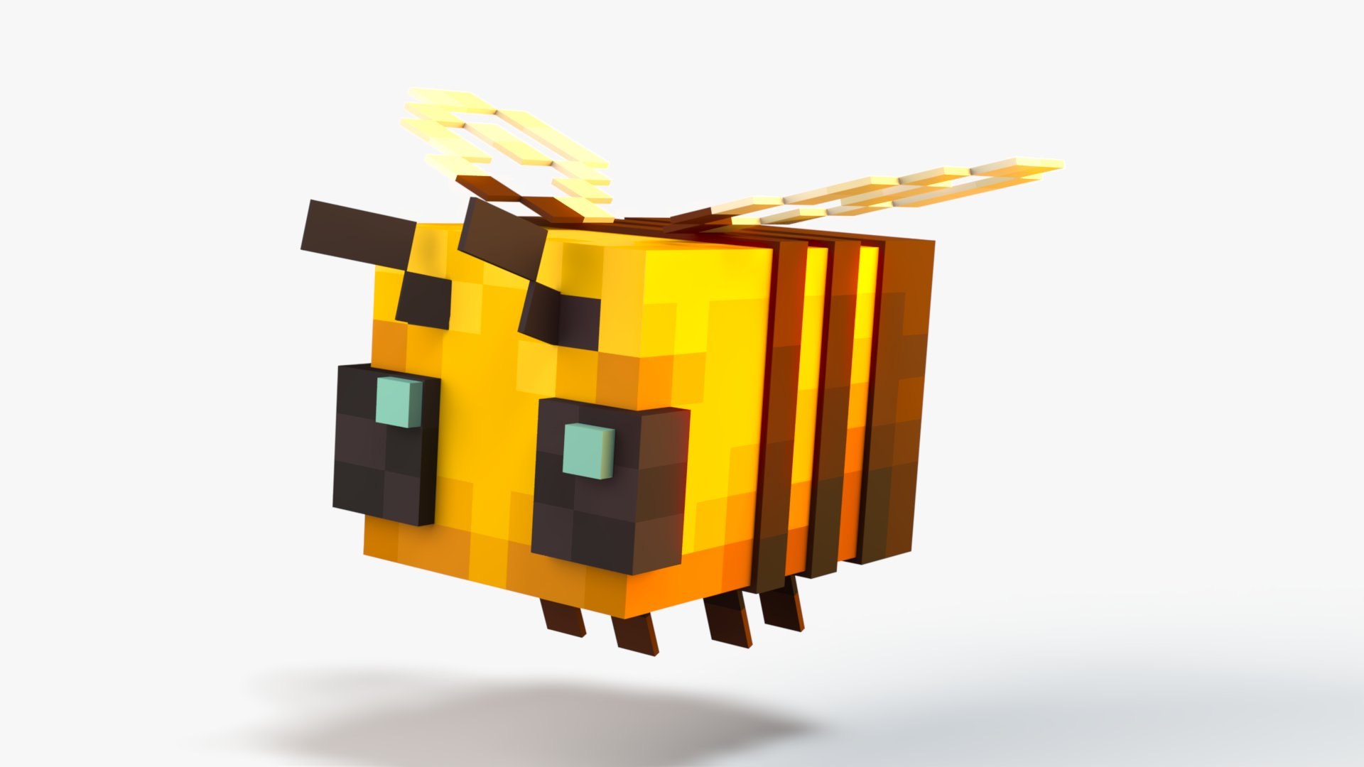3D Model Minecraft Bee Rig - TurboSquid 2510160