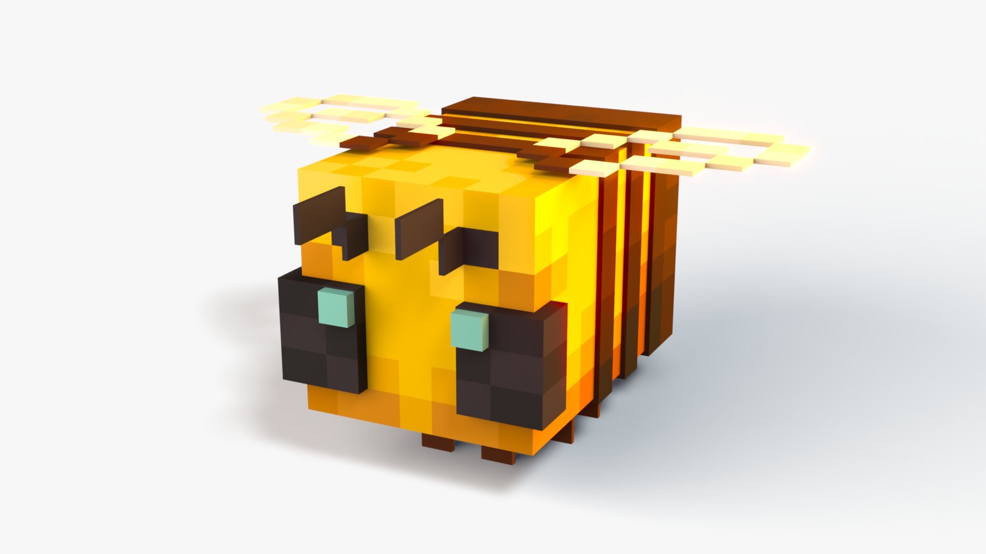 3D Model Minecraft Bee Rig - TurboSquid 2510160