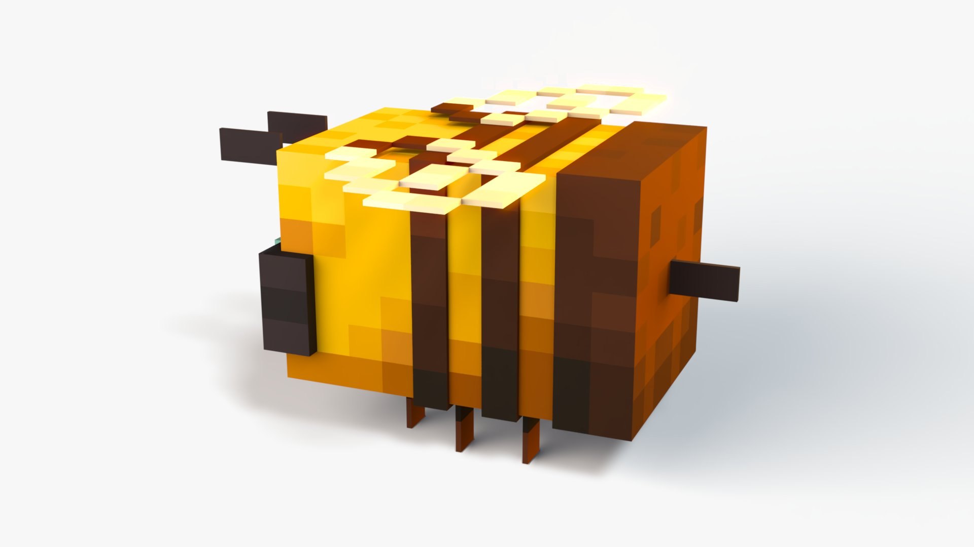 3D Model Minecraft Bee Rig - TurboSquid 2510160