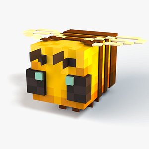 3D model Minecraft Bee Rig