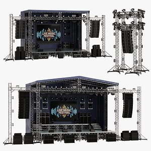 3D Set of scenes model