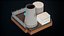 Lowpoly Cartoon Thermal Power Station PBR