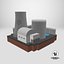 Lowpoly Cartoon Thermal Power Station PBR