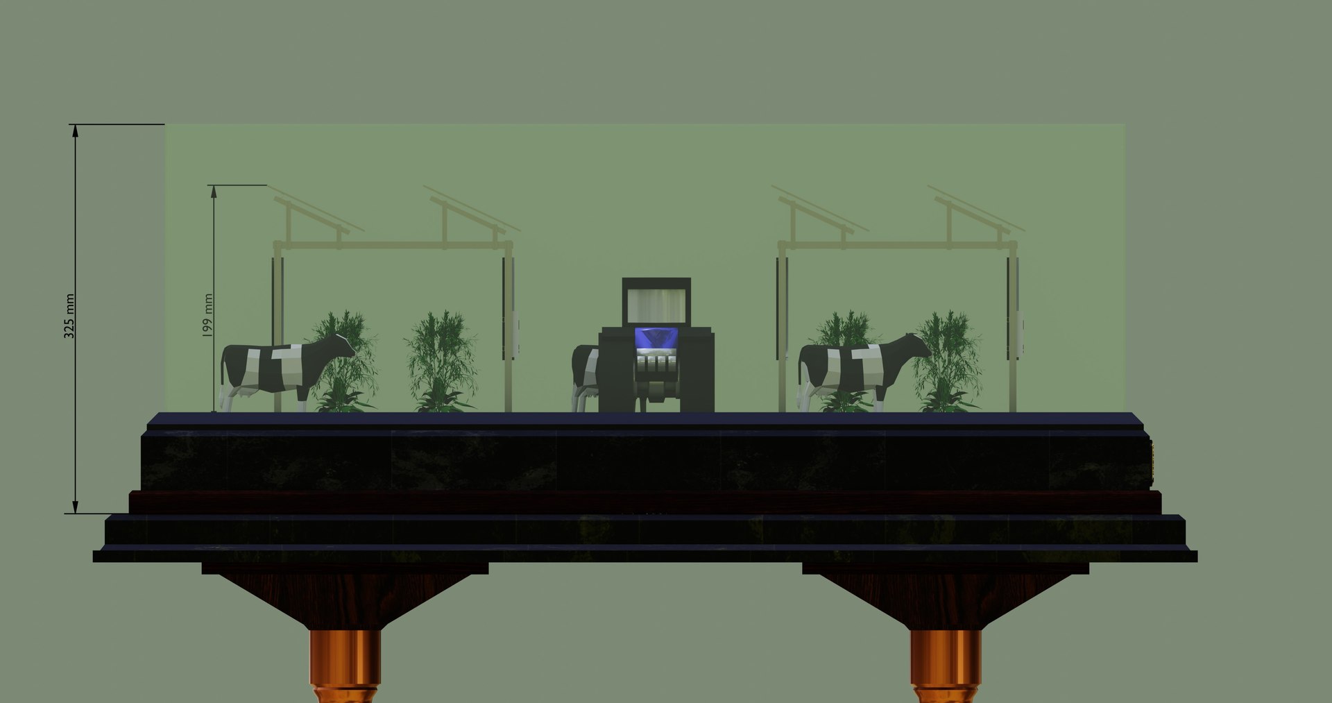 Agricultural Solar Energy Type-1 Table 2x2x8 Diorama Model - TurboSquid ...
