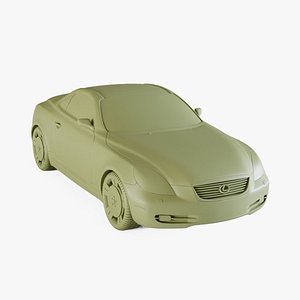 3D Lexus SC430 2007 model