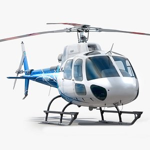 Helicopter AS 350 Blue