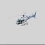 ヘリコプターAS 350ブルー