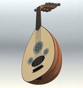 oud instrument 3D model