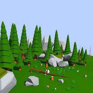 Cartoon Landscapes 3D Models for Download | TurboSquid