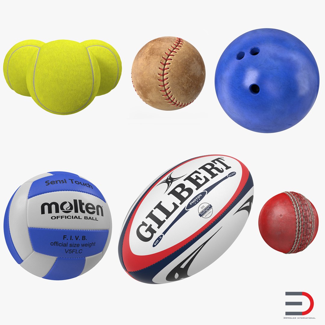 Sport Balls 3D Models Collection 2 3D model preview