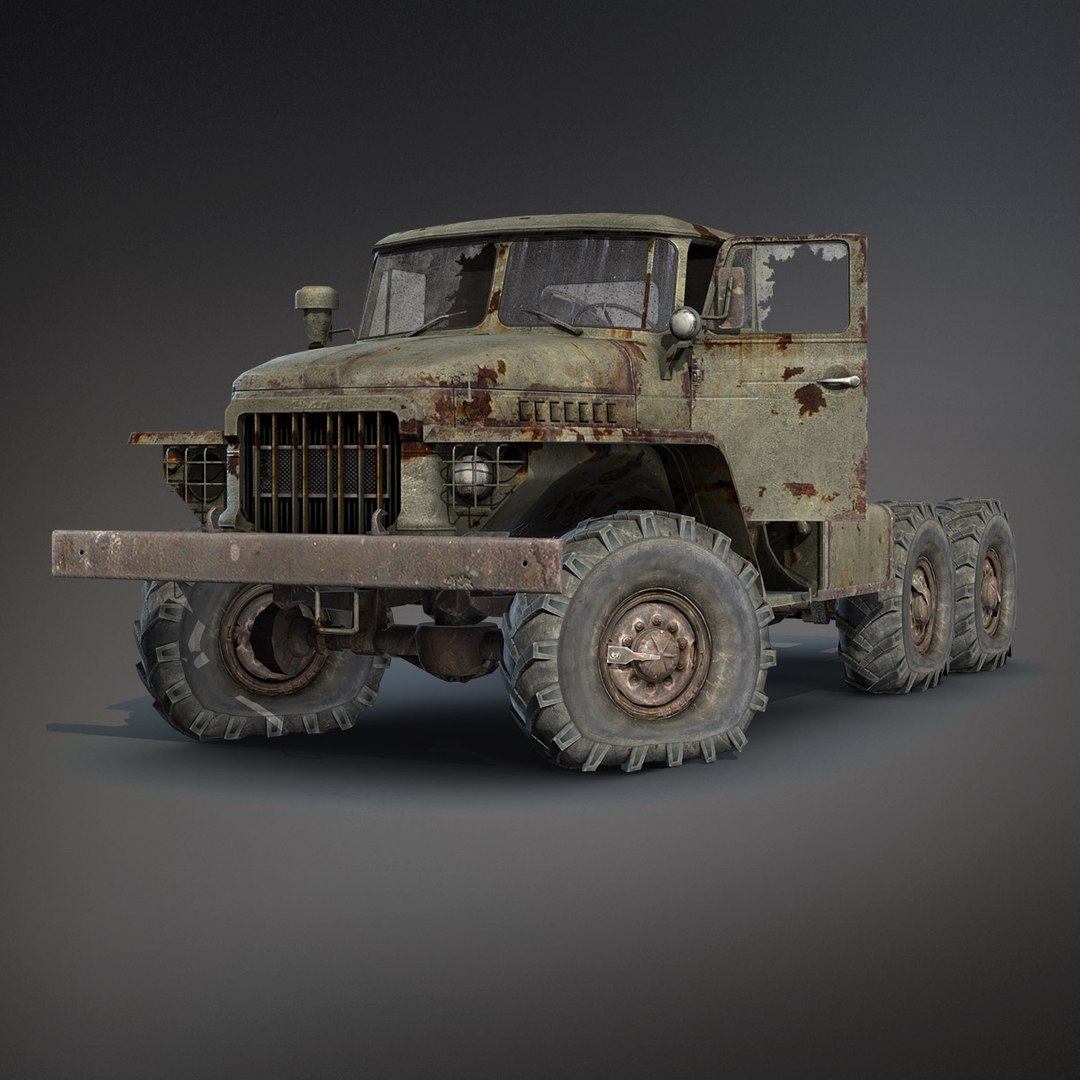 3d low-poly rusty heavy truck model https://p.turbosquid.com/ts-thumb/oO/WgfbhW/4g2ZuByV/ural_08/jpg/1435041863/1920x1080/fit_q87/56fe7096bdf41b1fbb64d5925f11cd6bffc91cdb/ural_08.jpg