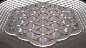 Flower of Life Spiritual Symbol 3D model 3D model