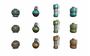 grenades 3D model