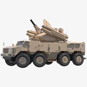 Type 625E Weapon Control System Sand Colored Rigged for Maya