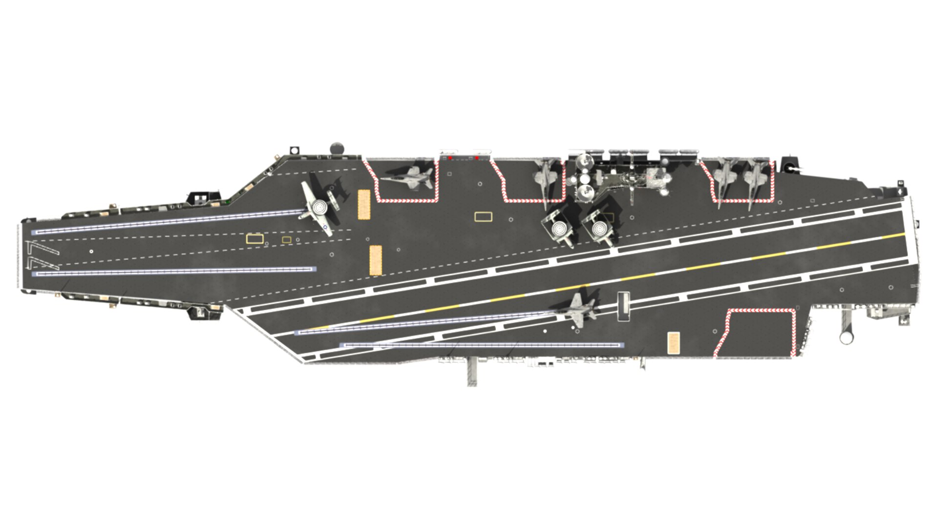 3d Model Cvn-77 Uss George Bush