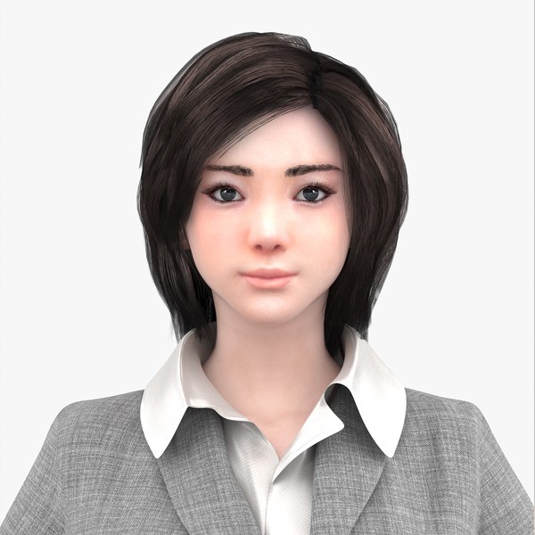 3D irin costume woman characters