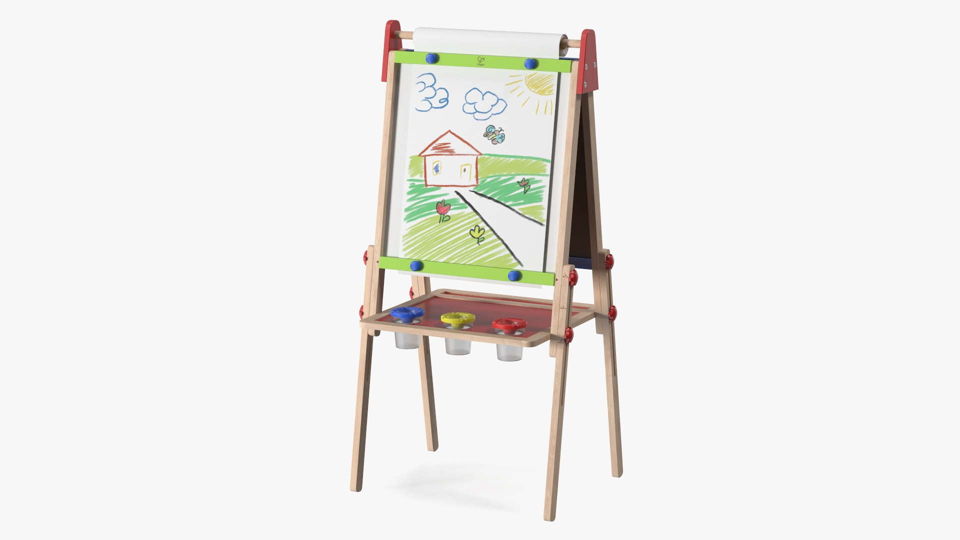 Double Sided Drawing Easel for Kids 3D model preview