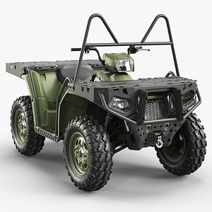 Tactical Offroad ATV Cargo Racks Green Rigged