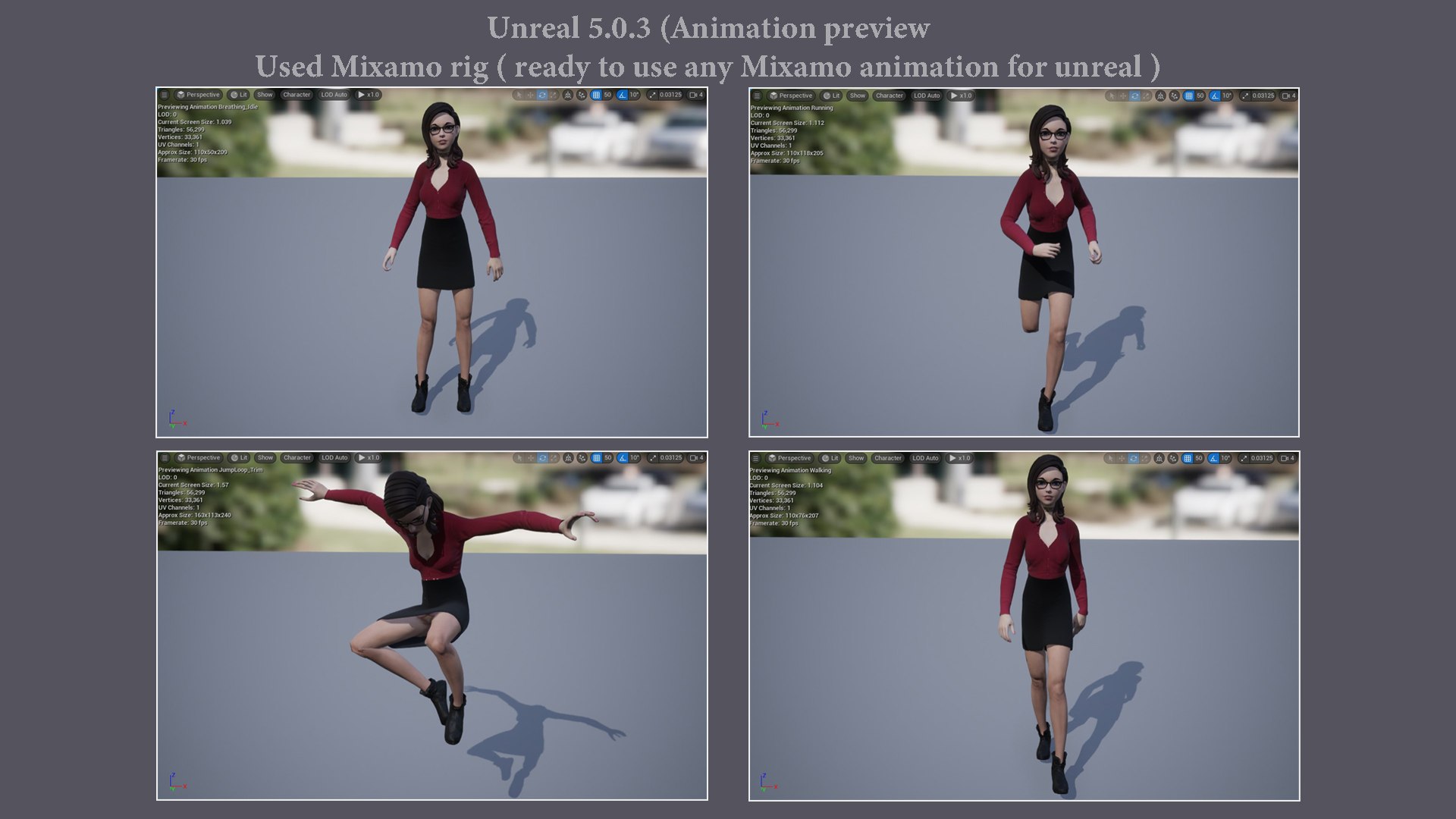 Cartoon Girl Rig V2 3D - TurboSquid 2185980